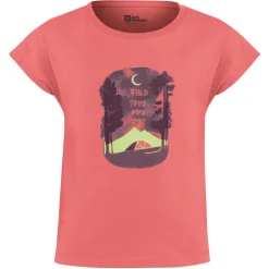 Outdoor Shirt-Jack Wolfskin  Graphic shirt junior sunset coral