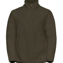 Fleece Vest-Jack Wolfskin  High Curl fleece vest dames obsidian moss