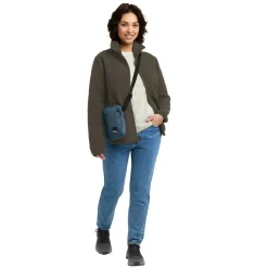 Fleece Vest-Jack Wolfskin  High Curl fleece vest dames obsidian moss