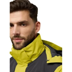 Jack Wolfskin  Jasper 3-in-1 outdoor jack heren chartreuse< Outdoor Jack