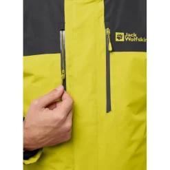 Jack Wolfskin  Jasper 3-in-1 outdoor jack heren chartreuse< Outdoor Jack