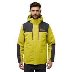 Jack Wolfskin  Jasper 3-in-1 outdoor jack heren chartreuse< Outdoor Jack
