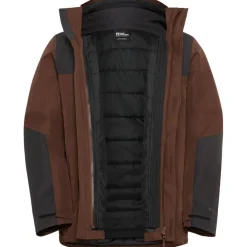 Jack Wolfskin  Jasper 3-in-1 outdoor jack heren hot choc< Outdoor Jack