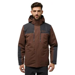 Jack Wolfskin  Jasper 3-in-1 outdoor jack heren hot choc< Outdoor Jack