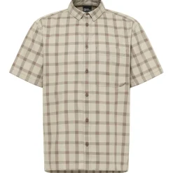 Outdoor Shirt-Jack Wolfskin  Planalto overhemd heren check cold coffee