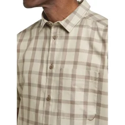 Outdoor Shirt-Jack Wolfskin  Planalto overhemd heren check cold coffee