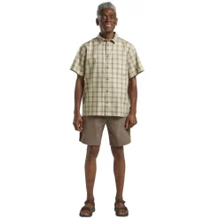 Outdoor Shirt-Jack Wolfskin  Planalto overhemd heren check cold coffee