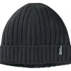 Jack Wolfskin  Rib Knit muts black< Mutsen|Wintersport