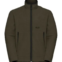 Fleece Vest-Jack Wolfskin  Stone Lite fleece vest heren obsidian moss