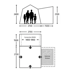 Bustenten-Kampa Cross Air TG bustent