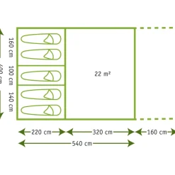 5-Persoons Tent|Tunneltenten-Karsten Imperia tunneltent beige SHOWMODEL