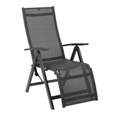 Kettler Easy relaxstoel antraciet< Tuinstoelen
