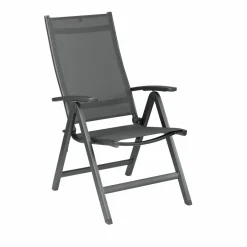 Tuinstoelen-Kettler Easy verstelbare tuinstoel antraciet