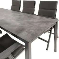 Tuinsets-Kettler HPL 220 Basic Plus 6 verstelbaar tuinset antraciet