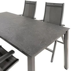 Kettler HPL 180 Easy 4 verstelbaar tuinset jura antraciet< Tuinsets