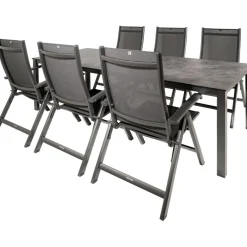 Kettler HPL 220 Easy 6 verstelbaar tuinset antraciet< Tuinsets