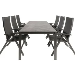 Kettler HPL 220 Easy 6 verstelbaar tuinset antraciet< Tuinsets