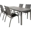 Kettler HPL 180 Legato 4 dining tuinset jura antraciet< Tuinsets