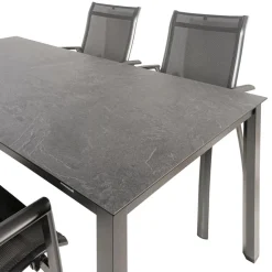 Kettler HPL 180 Legato 4 dining tuinset jura antraciet< Tuinsets