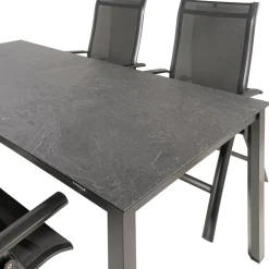 Kettler HPL 180 Legato 4 verstelbaar tuinset jura  antraciet< Tuinsets