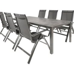 Kettler HPL 220 Legato 6 verstelbaar tuinset antraciet< Tuinsets