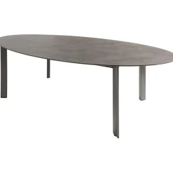 Tuintafels-Kettler HPL Edge tuintafel ovaal 240 x 132 antraciet