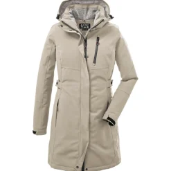 Killtec KOW 165 parka outdoor jack dames light taupe< Outdoor Jack
