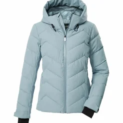 Ski Jassen|Wintersport-Killtec KSW 31 winterjas dames light ice blue