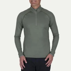 Skipullies|Wintersport-Kjus Feel Half-Zip skipully heren green smoke pewter