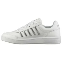 Schoenen-K-Swiss Court Chasseur schoenen dames white silver white
