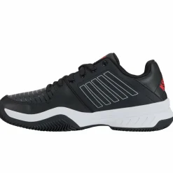 K-Swiss Court Express HB tennisschoenen heren stretch limo white high risk red< Tennisschoenen