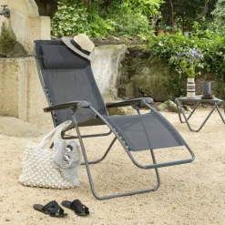 Lafuma RSXA Clip Batyline Iso relaxstoel black noir< Relaxstoelen