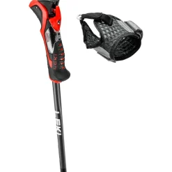Skistokken|Wintersport-Leki Airfoil 3D skistokken black dark anthracite  bright red