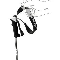 Leki Elite Lady skistokken dames black dark  anthracite white< Skistokken|Wintersport