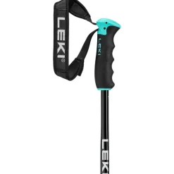 Leki Neolite Airfoil skistokken dames gunmetal  black light turquoise< Skistokken|Wintersport
