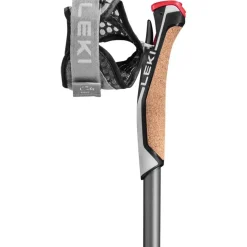 Wandelen|Wandelstokken-Leki Traveller Alu wandelstokken black silvergrey neon yellow