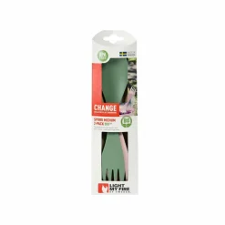 Light My Fire  Spork Bio Medium bestek sandy green dusty pink 2-pack< Bestek