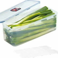 Lock & Lock  Hoge vershouddoos met tray 3,4 liter transparant< Vershouddozen