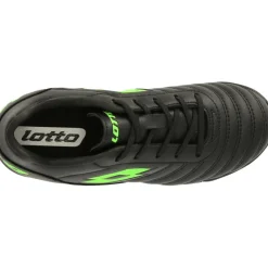 Lotto Milano 700 ID JR zaalvoetbalschoenen junior all black spring green< Voetbalschoenen