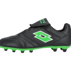 Voetbalschoenen-Lotto Stadio 200 FG voetbalschoenen heren all black spring green