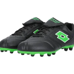 Voetbalschoenen-Lotto Stadio 200 FG voetbalschoenen heren all black spring green