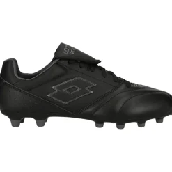 Lotto Stadio 200 FG voetbalschoenen heren all black asphalt< Voetbalschoenen