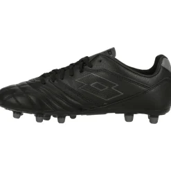 Voetbalschoenen-Lotto Stadio 300 III FG voetbalschoenen heren all black asphalt