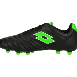 Voetbalschoenen-Lotto Stadio 300 III FG voetbalschoenen heren all black spring green