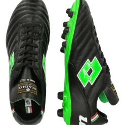 Voetbalschoenen-Lotto Stadio OG II FG voetbalschoenen heren all black spring green