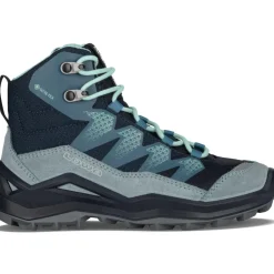 Wandelen|Wandelschoenen-Lowa Maddox Pro GTX Mid wandelschoenen junior kinderen navy smoke blue