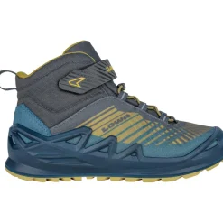 Wandelen|Wandelschoenen-Lowa Merger GTX CQ Mid wandelschoenen junior petrol mustard