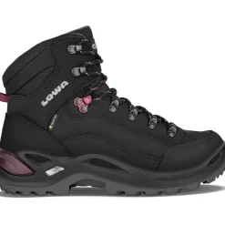 Wandelen|Wandelschoenen-Lowa Renegade GTX Mid Ws wandelschoenen dames black prune