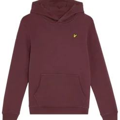 Lyle & Scott  Brush Back Pullover hoodie junior burgundy< Truien & Vesten