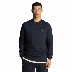 Truien & Vesten-Lyle & Scott  Fly fleece sweater heren dark navy